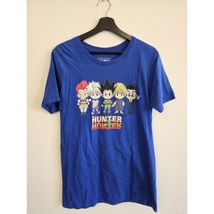 Hunter X Hunter‎ Shirt Mens Medium Blue Chibi Gon Killua Kurapika Anime Tee